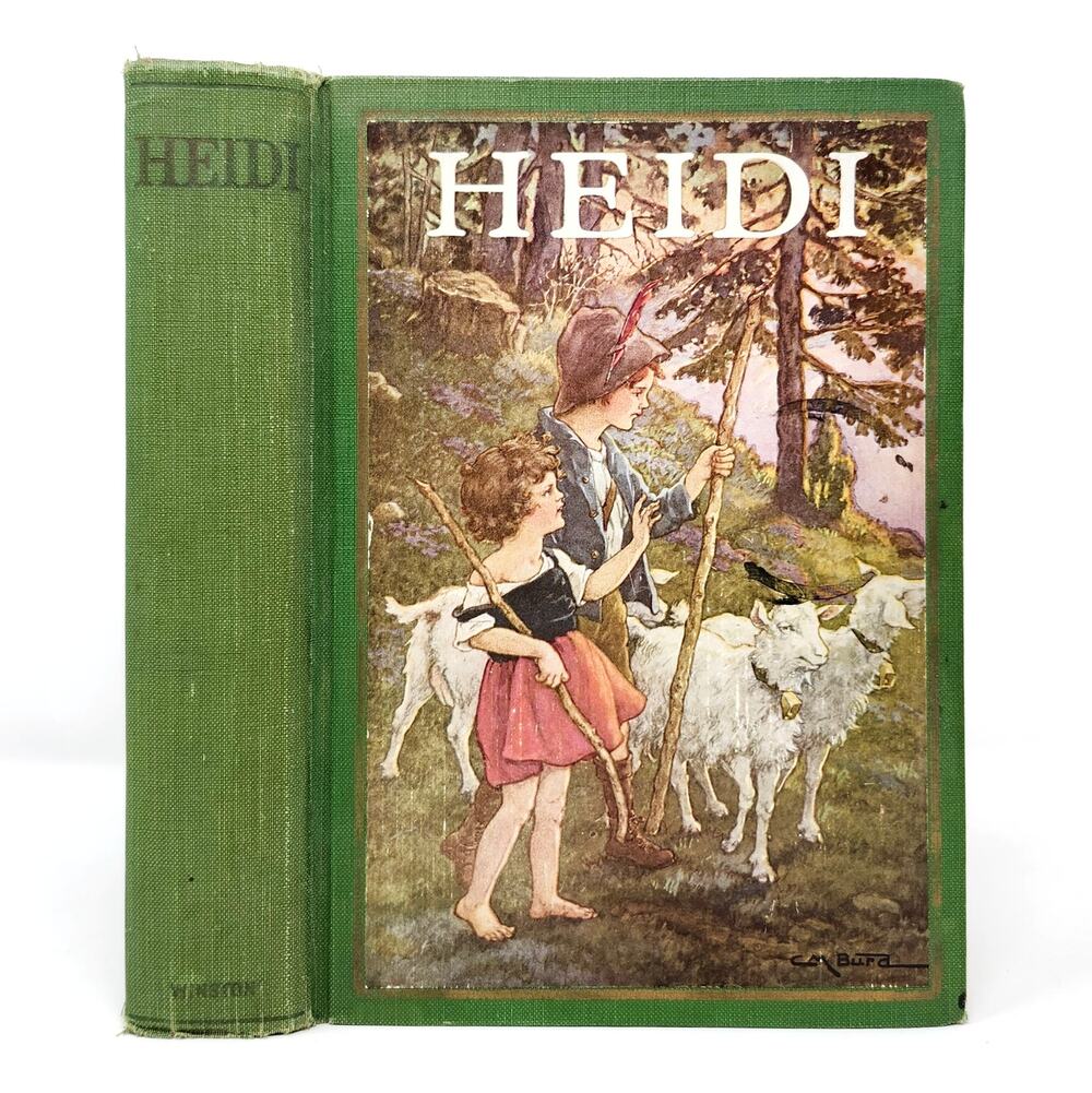 Heidi Johanna Spyri 1925 Clara Burd Illustrated Antique HC